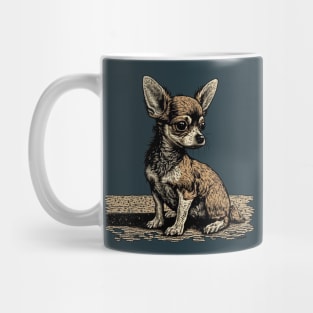 Chihuahua Ink Drawing Mug